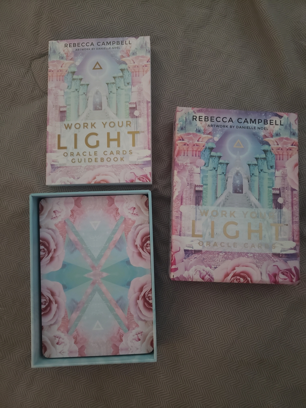 Rebecca Campbell Work Your Light Oracle Cards - Pink & Teal